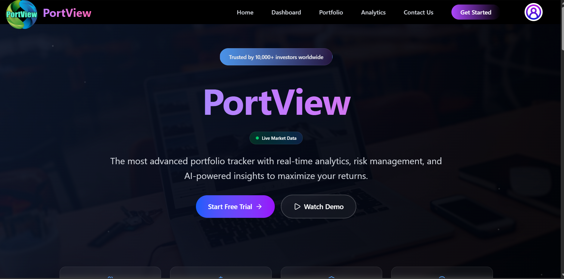 Portfolio Tracker Website