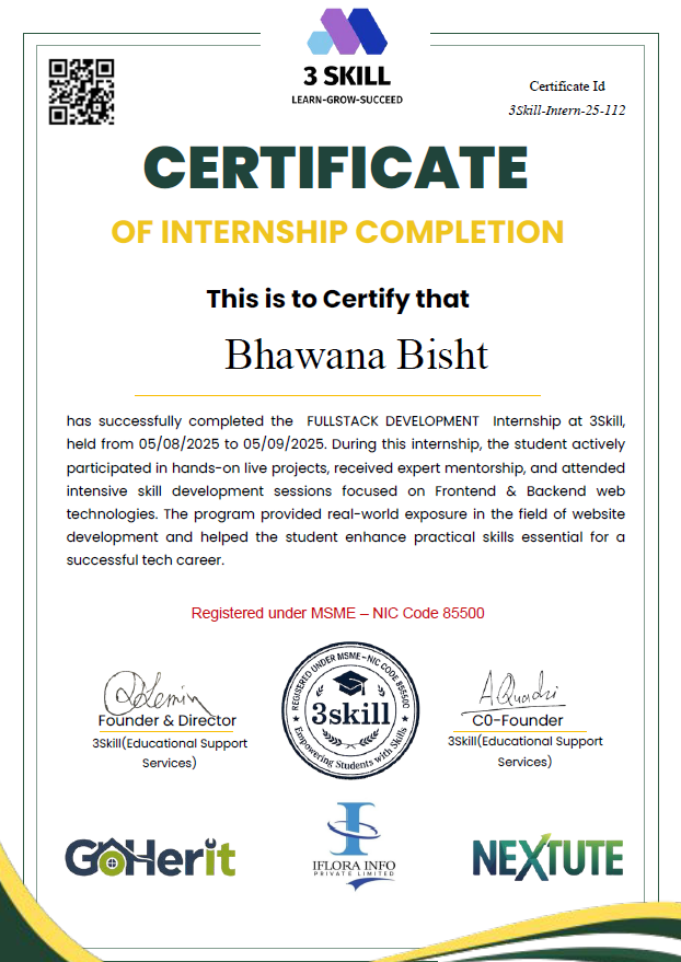 Full Stack web development