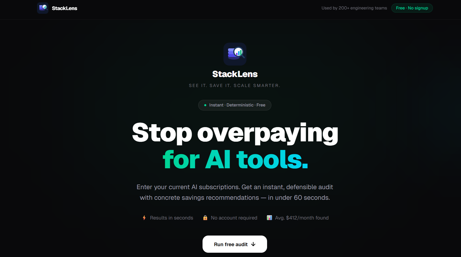 StackLens AI Spend Audit Platform